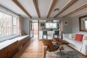 智能电视、壁炉、书