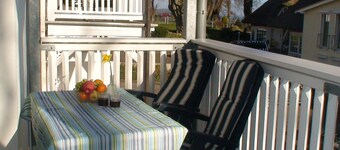 Maisonettenwohnung mit Schwimmbad und Sauna 200 m zum Strand