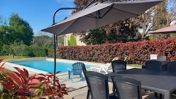 Utomhuspool och uppvÀrmd pool