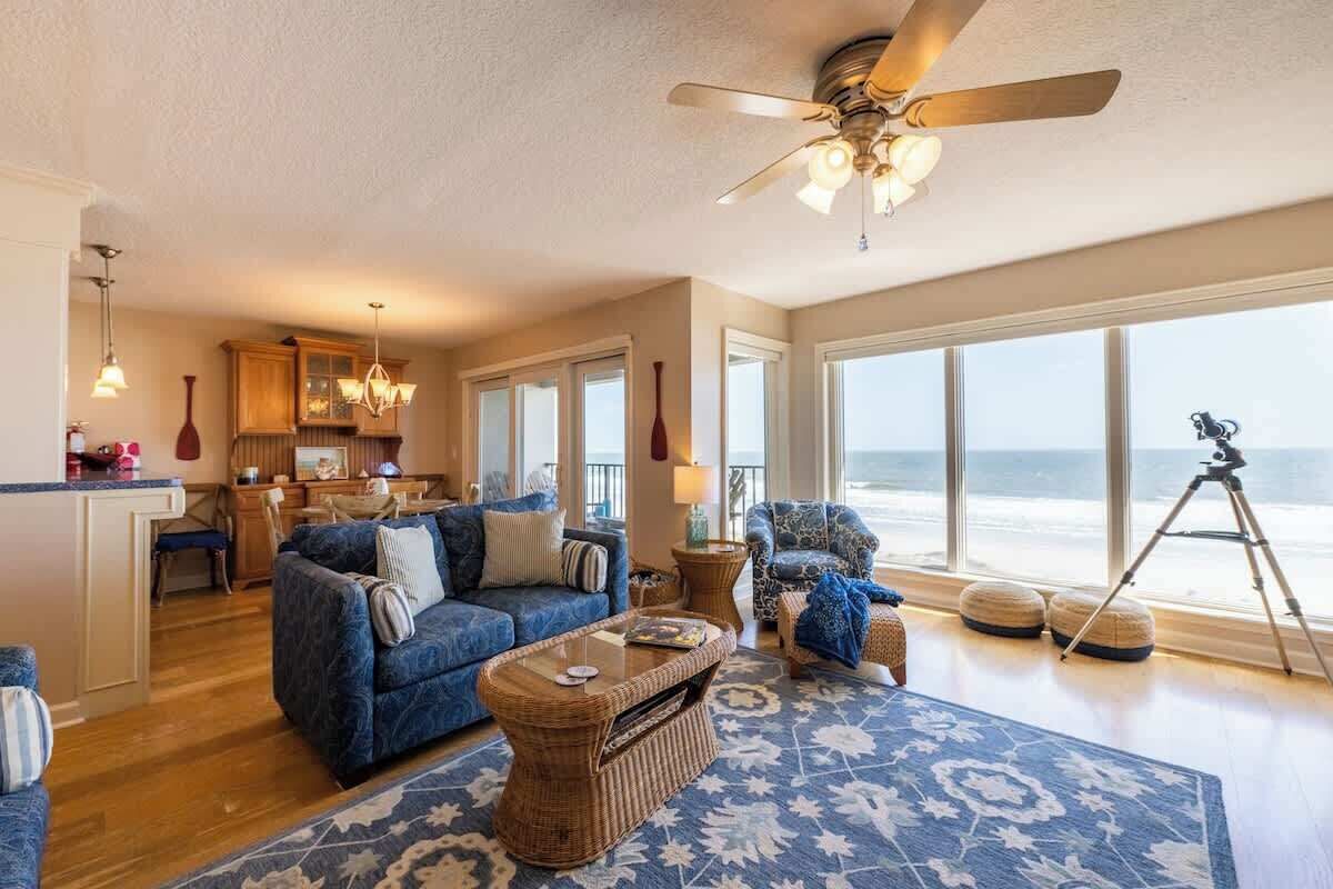 TV, fireplace, books