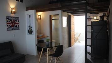 Basic Studio, 1 Queen Bed with Sofa bed, Non Smoking, Pool View | Individually decorated, blackout curtains, soundproofing, free WiFi