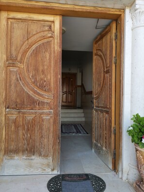 Entrada de l'allotjament