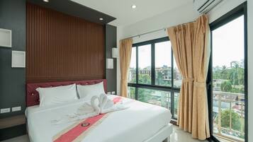 In-room safe, desk, blackout curtains, soundproofing