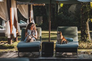 Deluxe-suite - udsigt til have | Privat pool
