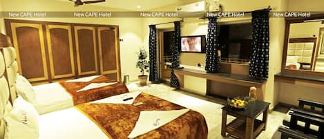 Family Quadruple Room, 1 Bedroom, Non Smoking, City View | Select Comfort beds, individually decorated, individually furnished