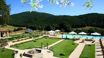 Junior Suite, Terrace, Pool View | Balcony view