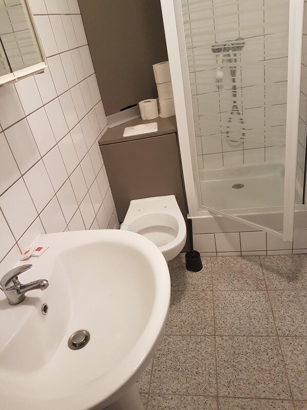 Towels, soap, toilet paper