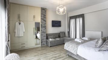 奢華公寓, 山景 | 義大利 Frette 床單、高級寢具、羽絨被、記憶床墊