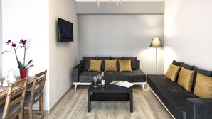 Apartemen Mewah, pemandangan gunung | Area keluarga | TV layar datar