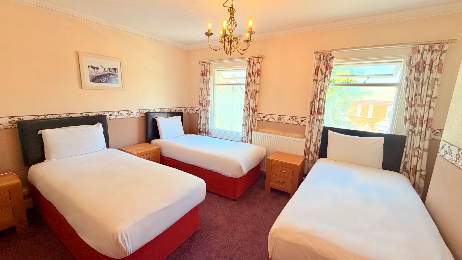 Triple Room, 3 Twin Beds, Non Smoking | Down comforters, blackout drapes, WiFi (free)