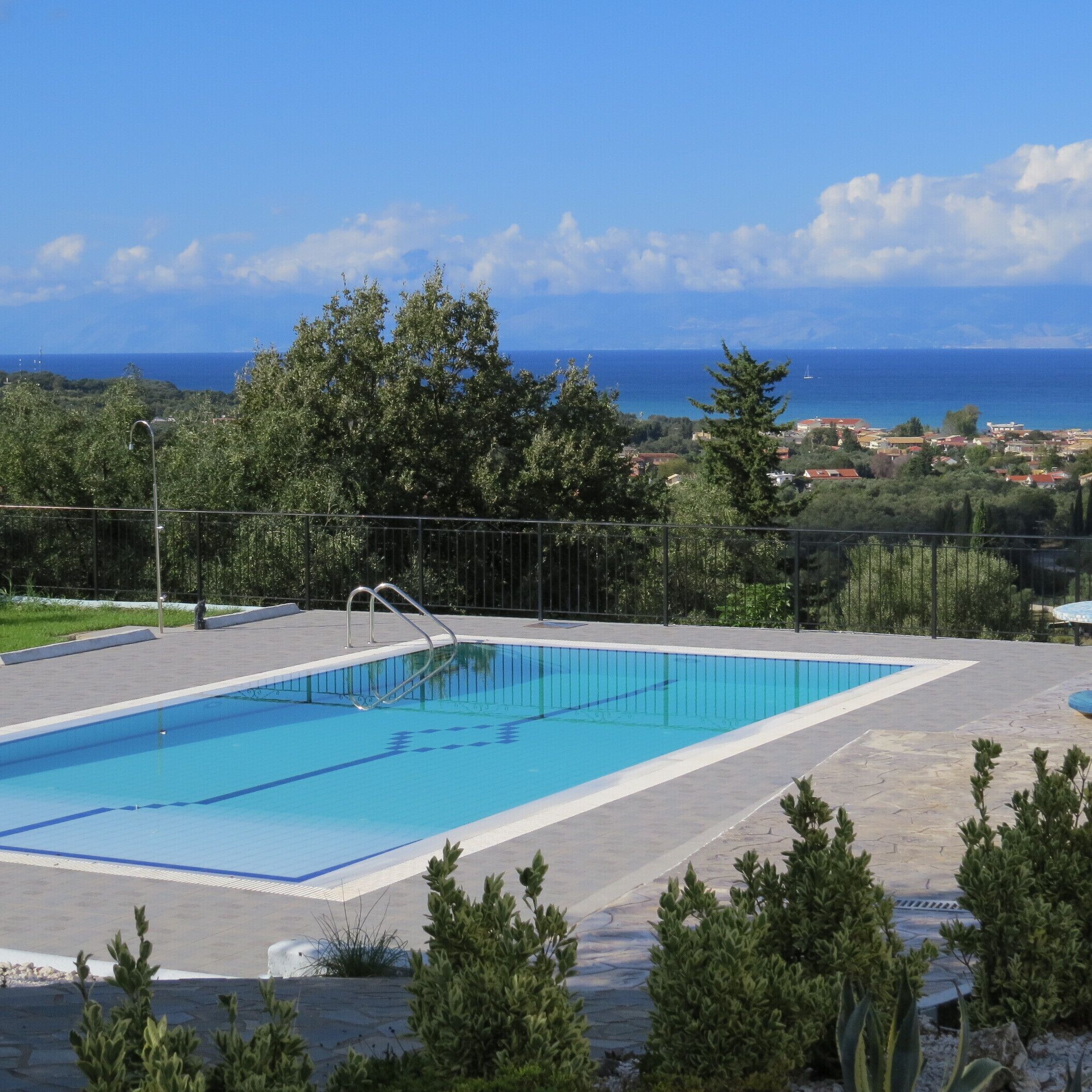 Family Villa with pool, sea and mountain views in tranquil setting