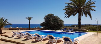 Beautiful villa with private pool and gardens and spectacular sea views