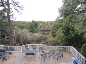 Outdoor dining - Cotuit Home with an Inground Pool less One Block from the Beach (Barnstable)