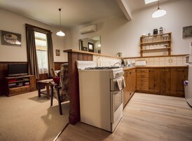 2 Bedroom Family Cottage  | Private kitchen | Full-size fridge, microwave, oven, stovetop