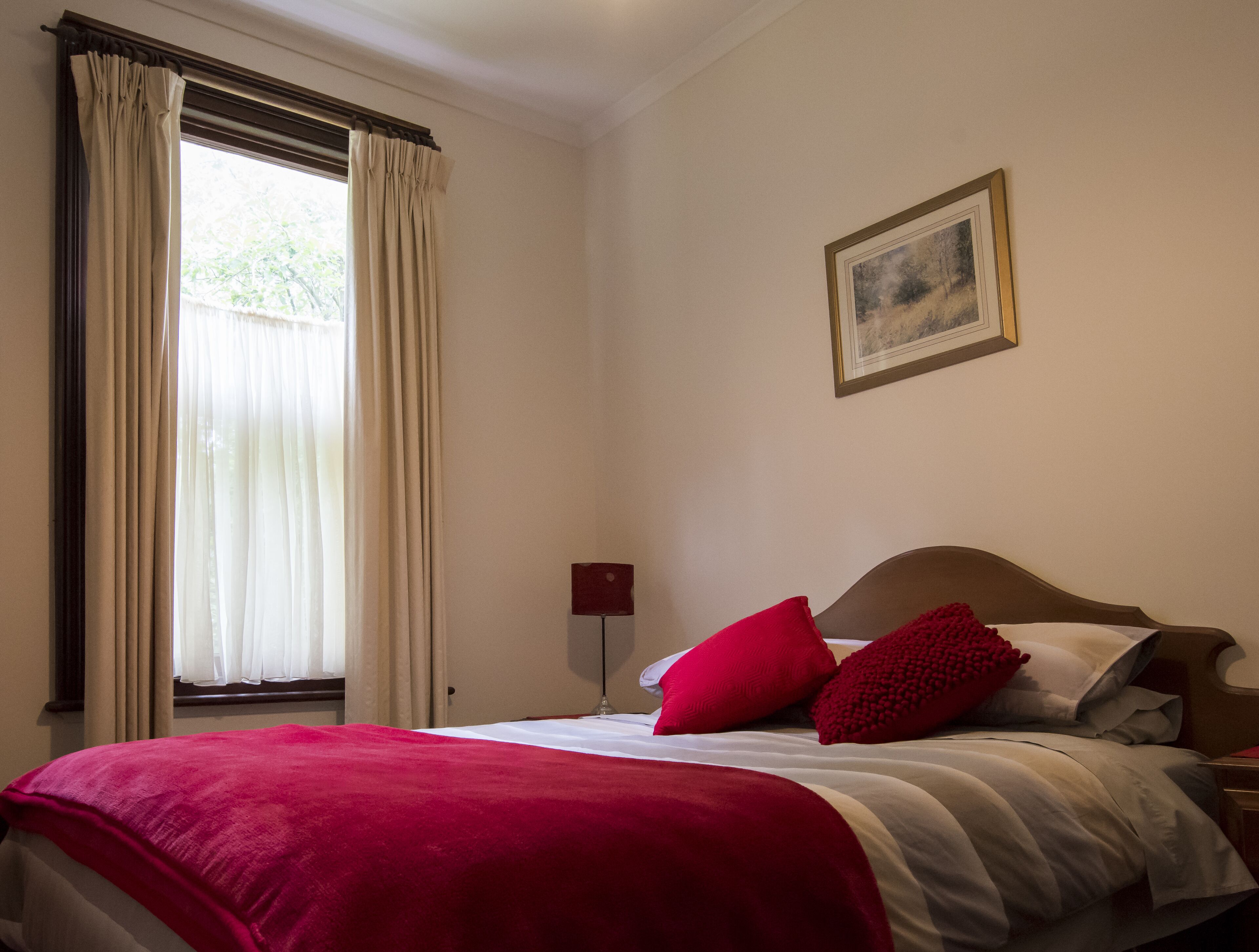 2 bedrooms, blackout curtains, iron/ironing board, free WiFi