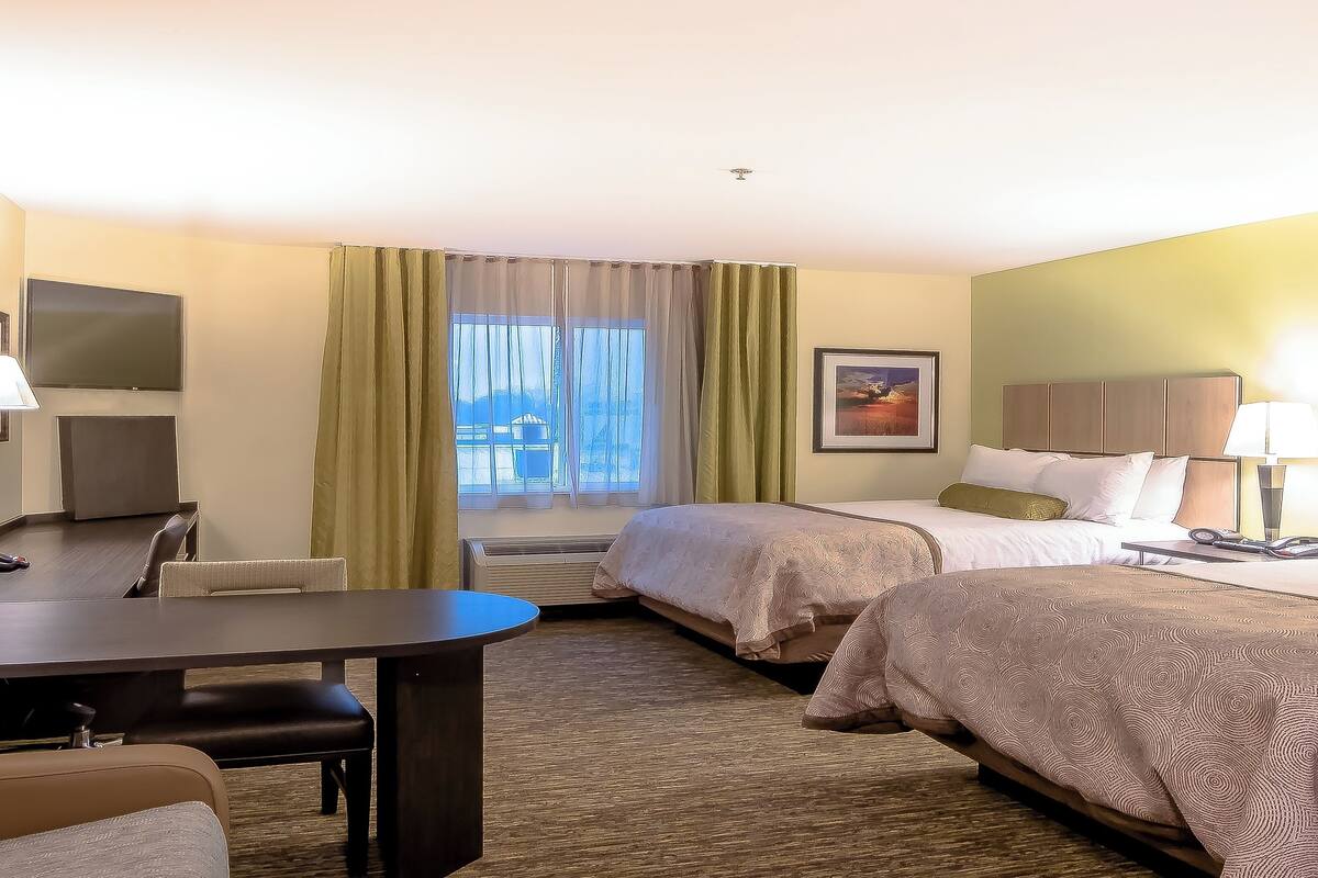 In-room safe, desk, blackout curtains, soundproofing