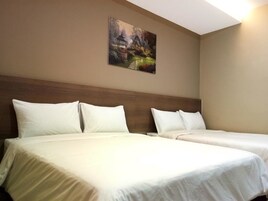 Quadruple Room (Without Window) | Desk, blackout drapes, iron/ironing board, free WiFi
