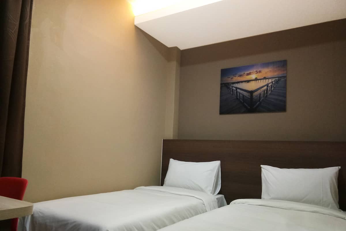 Twin Room (With Window) | Desk, blackout drapes, iron/ironing board, free WiFi