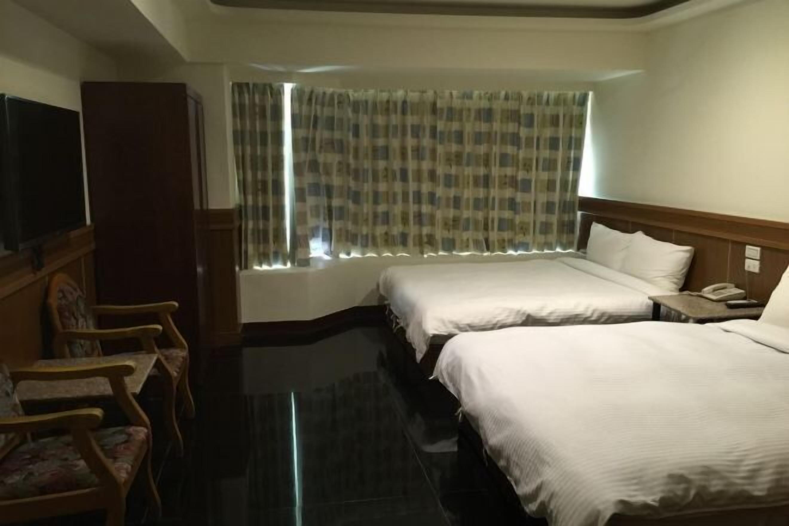 Desk, blackout drapes, free WiFi, bed sheets