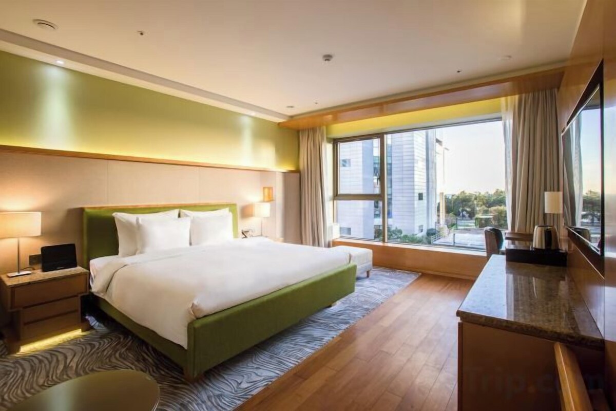 Premium bedding, in-room safe, blackout drapes, soundproofing