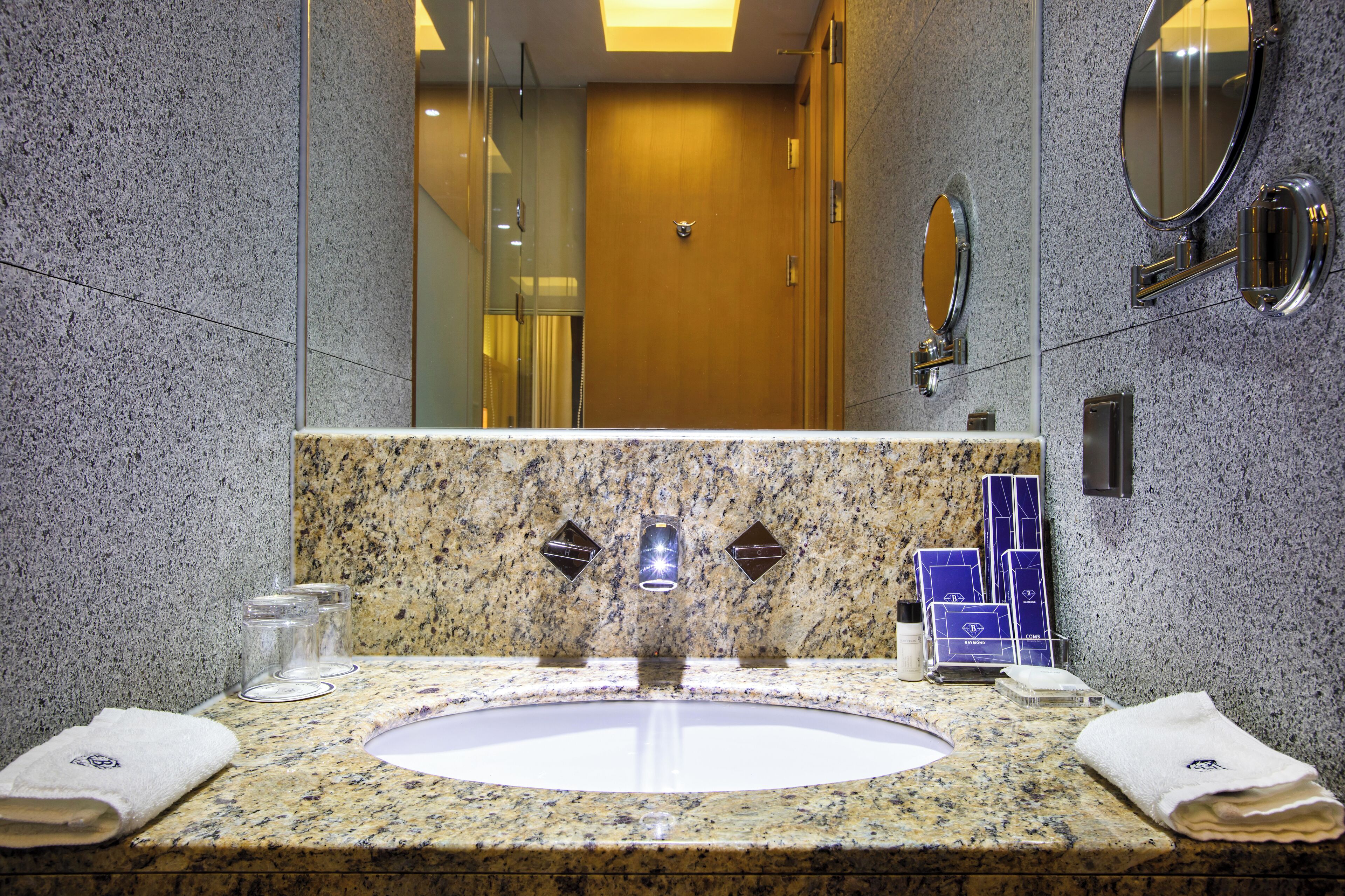 free toiletries, hair dryer, bathrobes, slippers