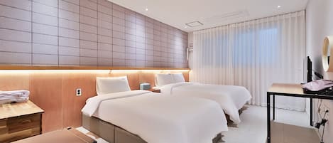 Kamar Twin Standar | 1 kamar tidur, tirai kedap cahaya, Wi-Fi gratis, dan seprai linen