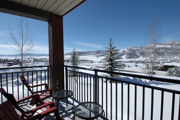Winter View of Yampa Valley from Deck