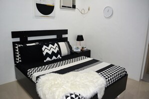 Deluxe kamer, 1 queensize bed | 4 slaapkamers, hypoallergeen beddengoed, een kluis op de kamer