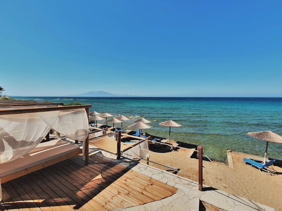 Vue sur la plage/l’océan