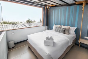 Familjeduplex - flera sängar - havsutsikt | Utsikt mot havet/stranden