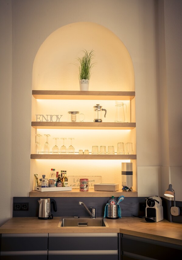 Private kitchen - Schwerin City Apartment (Schwerin)