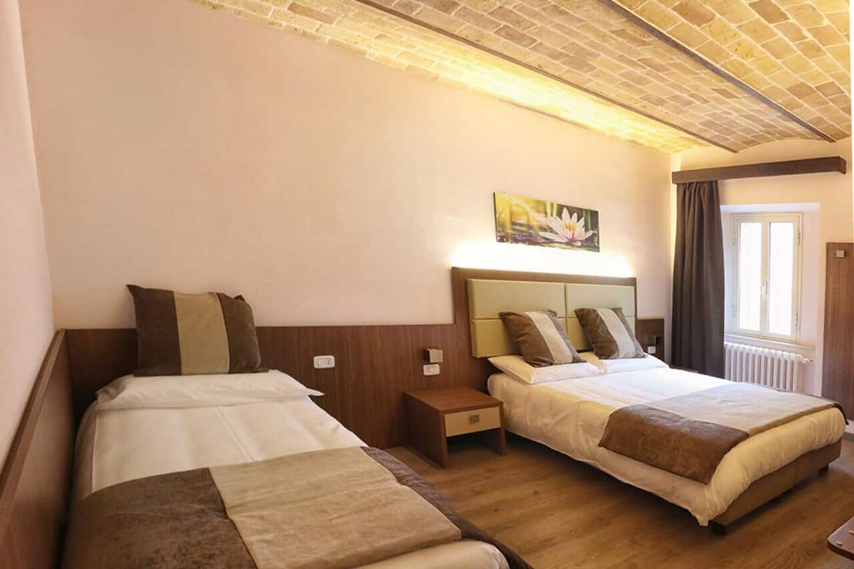 Double Room, Multiple Beds, Private Bathroom (n°5) | Down comforters, minibar, in-room safe, individually decorated