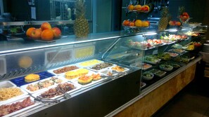 Free daily buffet breakfast