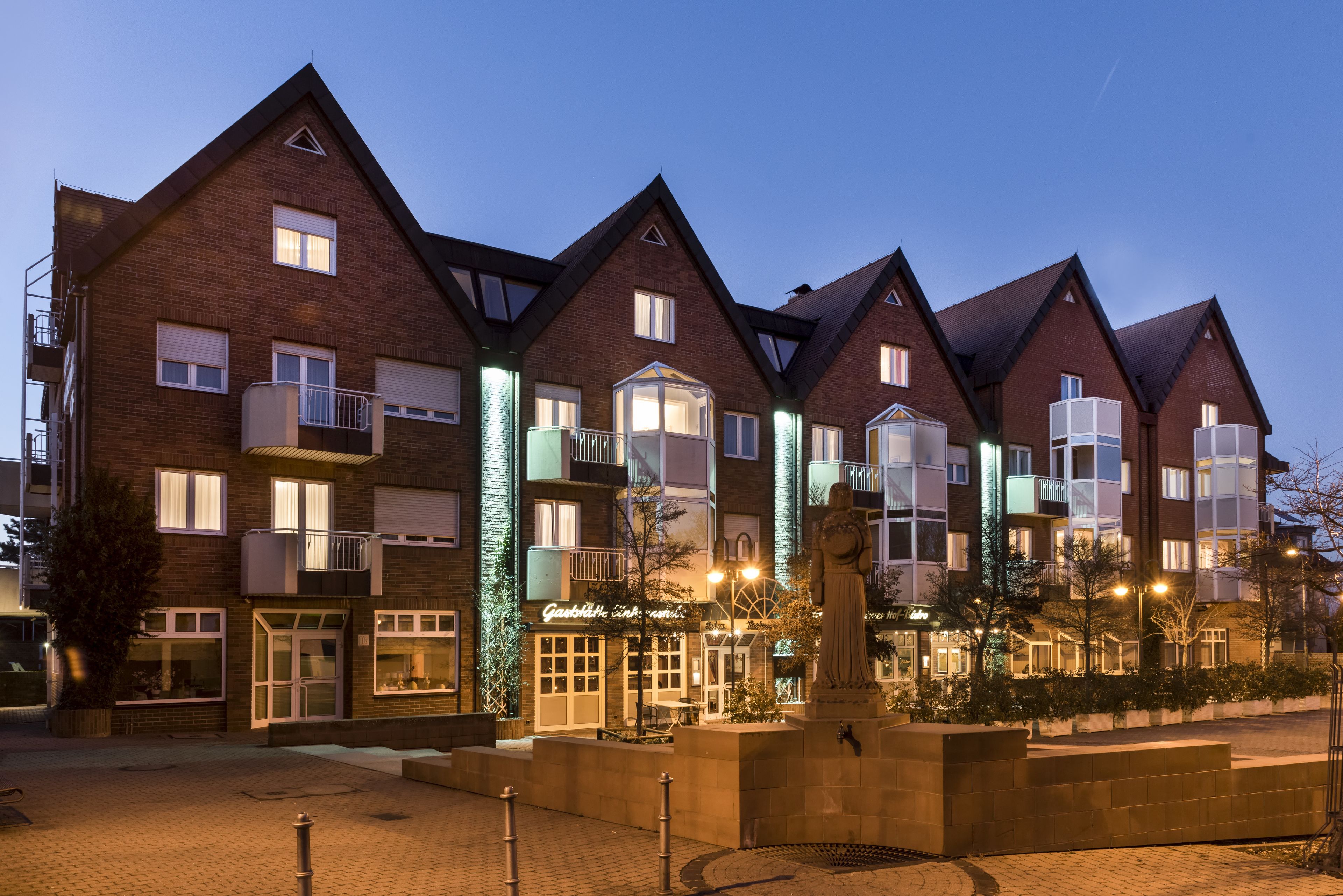 Front of property - evening/night