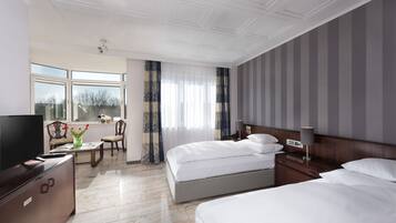 Minibar, desk, rollaway beds, free WiFi