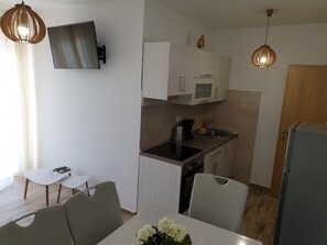 Superior Apartment, 3 Bedrooms, Sea View, Ground Floor | Private kitchen - Captain's Club (Rab)