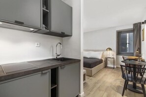 Double Room | Private kitchenette | Espresso maker, coffee/tea maker, electric kettle