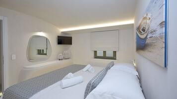 Villa, 3 slaapkamers, uitzicht op zee | 3 slaapkamers, lakens van Egyptisch katoen, luxe beddengoed, donsdekens