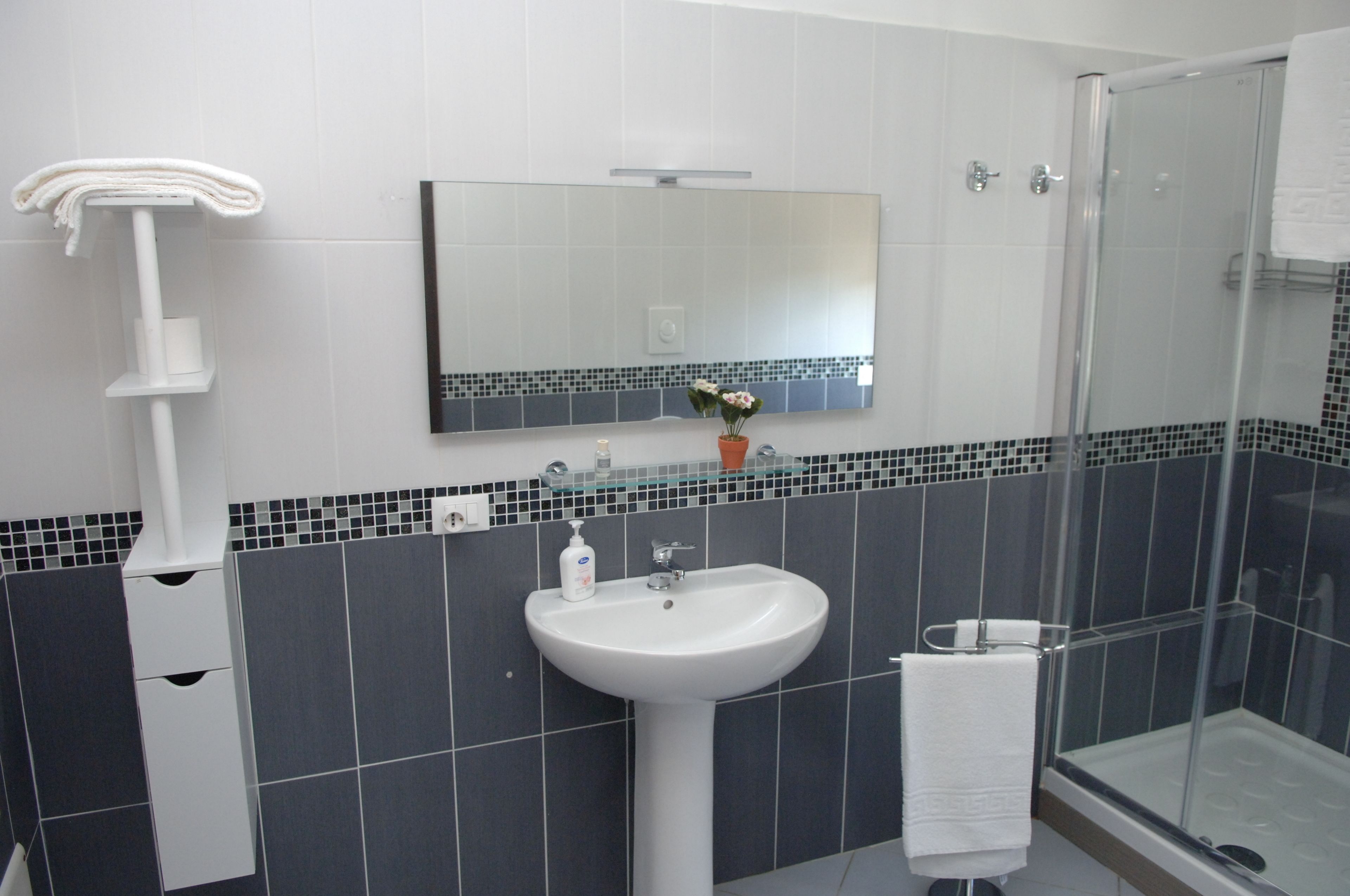 Chambre Standard Double ou avec lits jumeaux, 1 chambre | Salle de bain | Douche, sèche-cheveux, bidet, serviettes fournies
