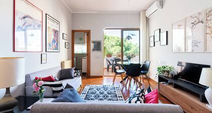 Ein Schritt vom Himmel. Helle und ruhige Wohnung in der Nähe vom Meer