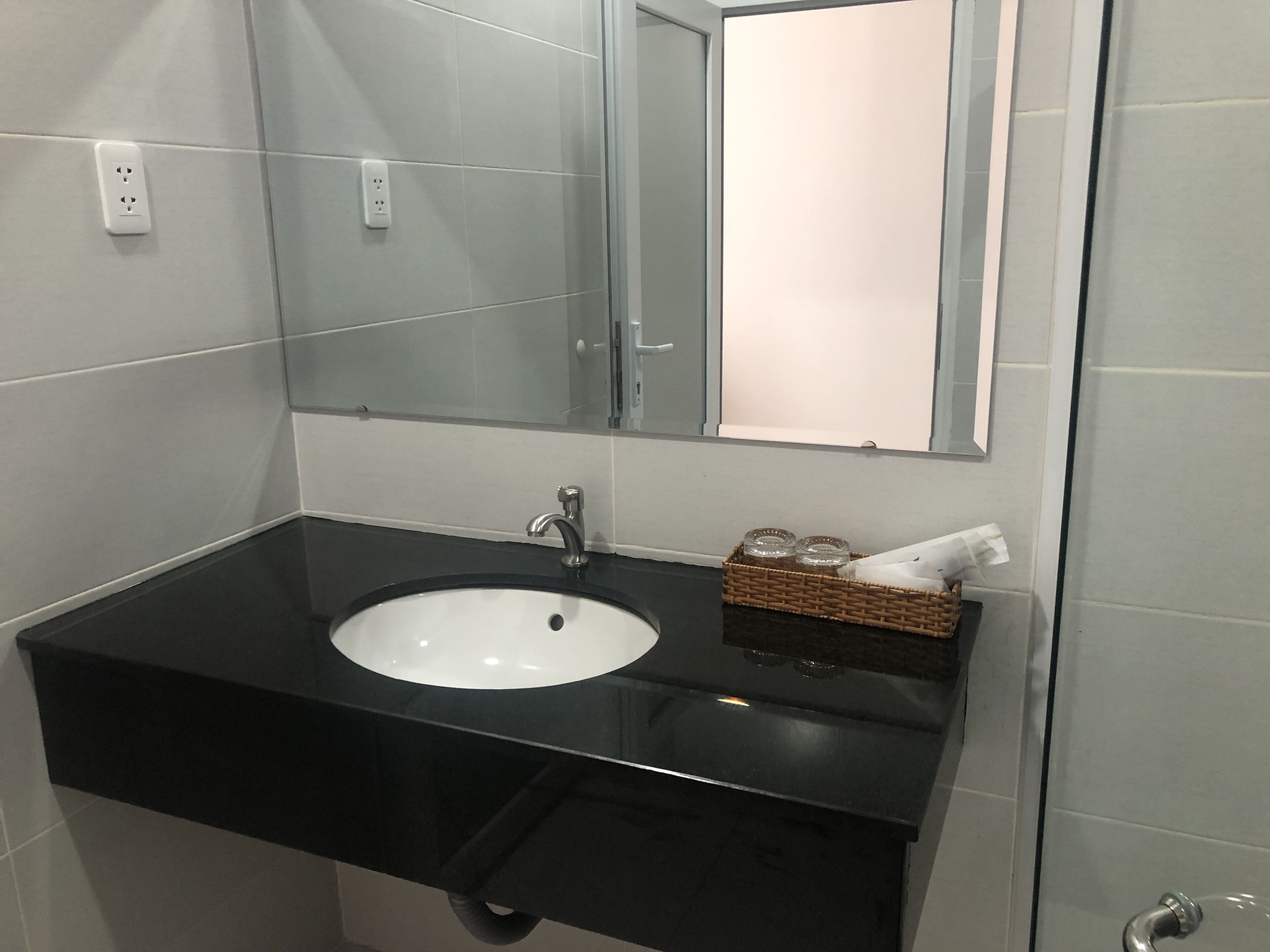 free toiletries, hair dryer, slippers, bidet