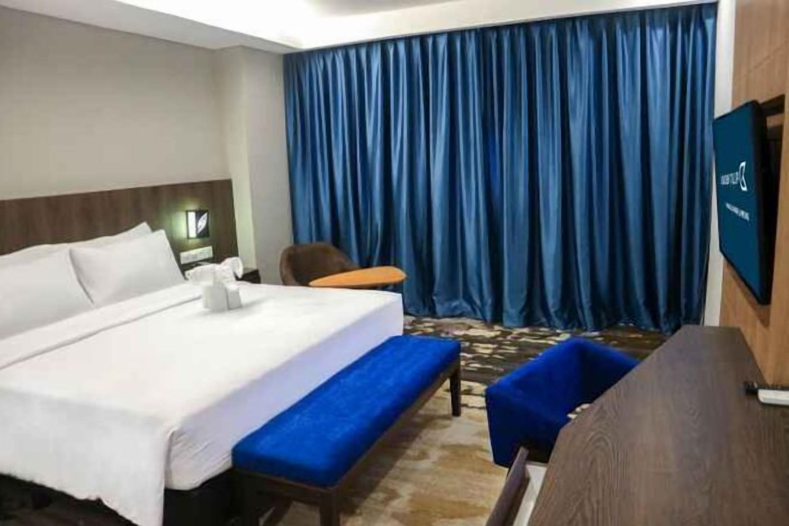 In-room safe, desk, blackout drapes, iron/ironing board