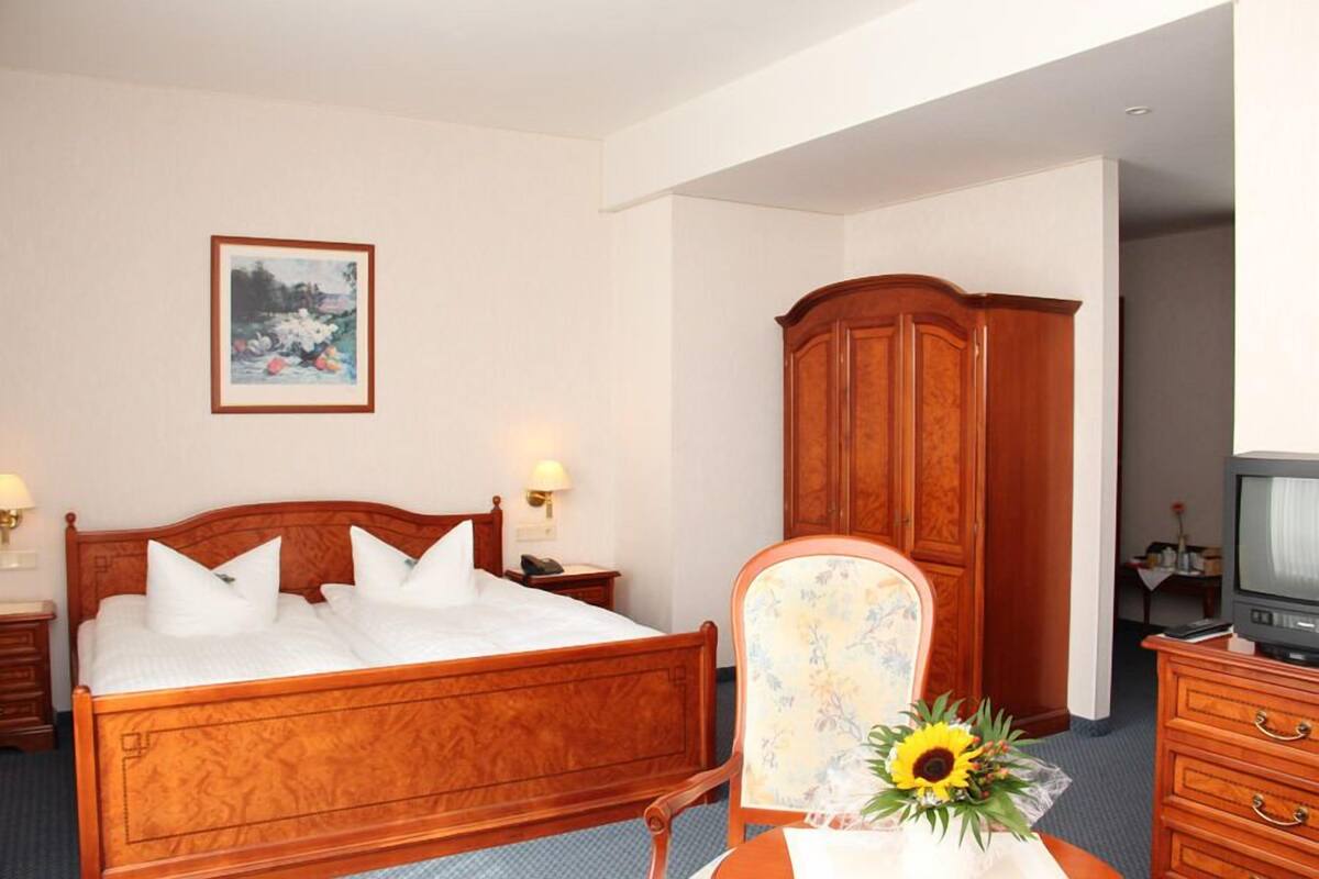 double room | in-room safe, desk, blackout curtains, iron/ironing board