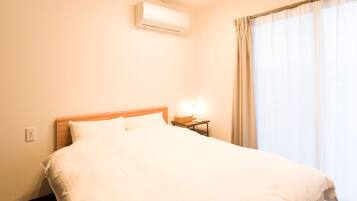 Individually decorated, individually furnished, desk, iron/ironing board