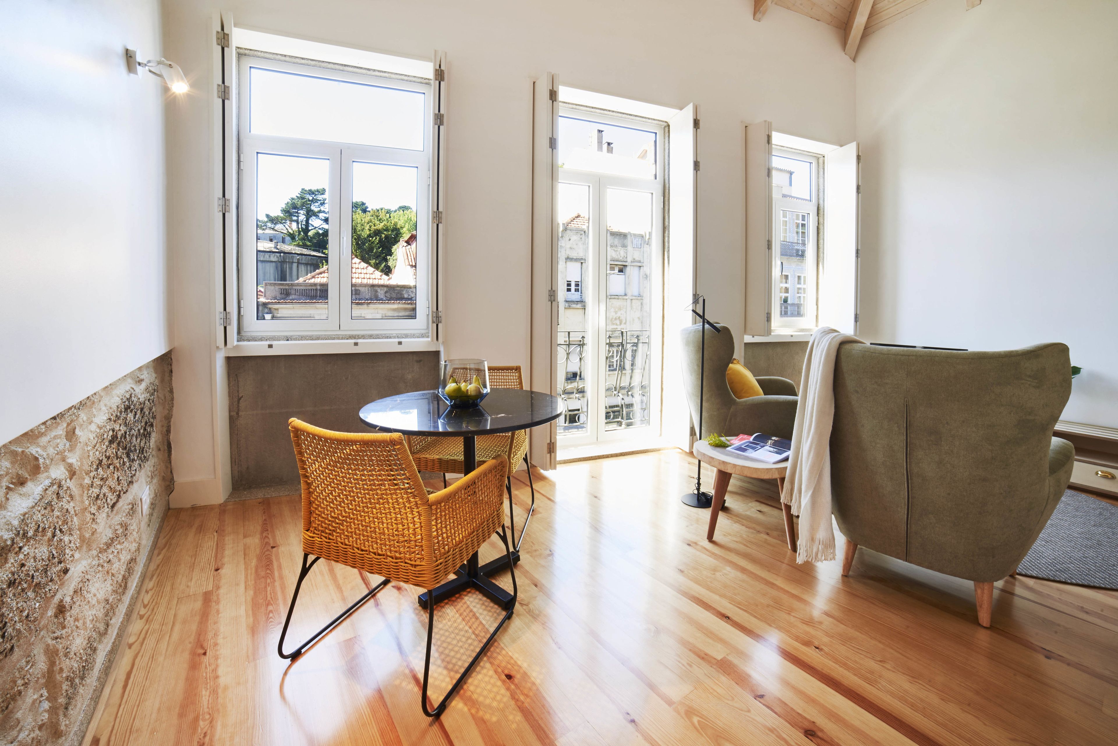 Superior Apartment, Balcony | Living room | Flat-screen TV