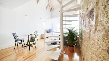 Superior Apartment, Balcony | Living room | Flat-screen TV