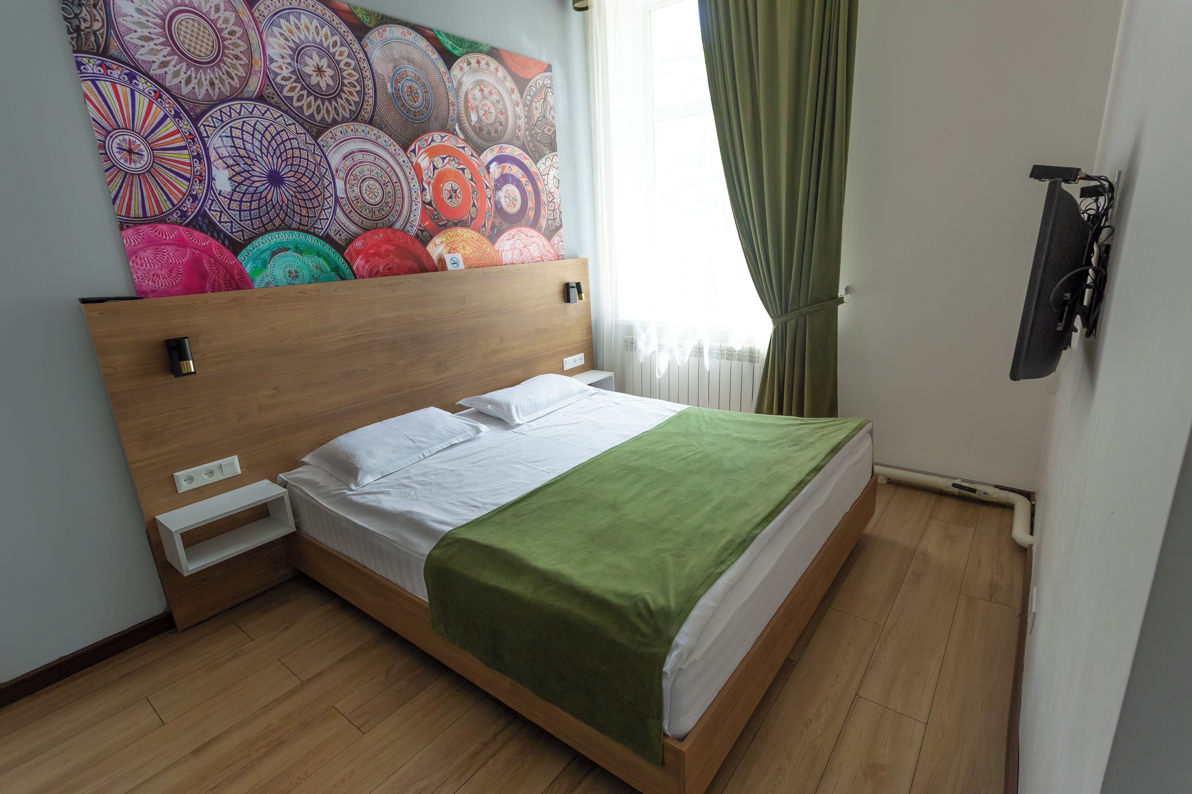 Soundproofing, iron/ironing board (on request), WiFi (free), bed sheets