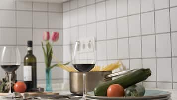 Appartement | Cuisine privée | Réfrigérateur, plaque de cuisson