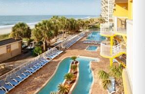 Indoor pool, outdoor pool - Shore Crest Vacation Villa Oceanview 101 (North Myrtle Beach)