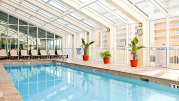 Indoor pool, outdoor pool - Shore Crest Oceanfront 2 Bdrm 101 (North Myrtle Beach)